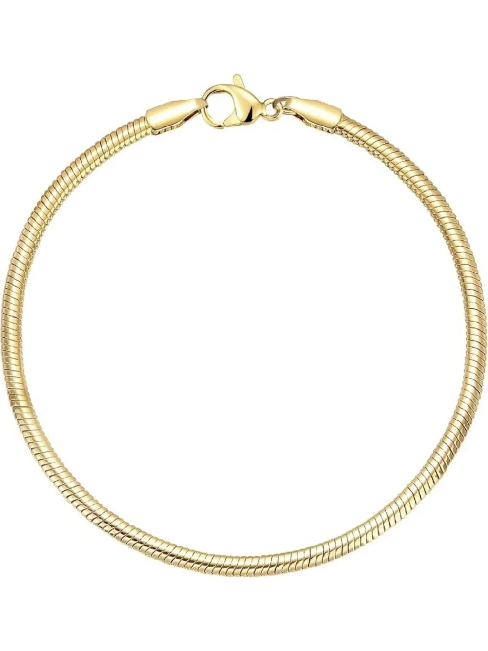 Dainty Charm Bracelets for Women, 925 Sterling Silver & Gold Plated Snake Chain